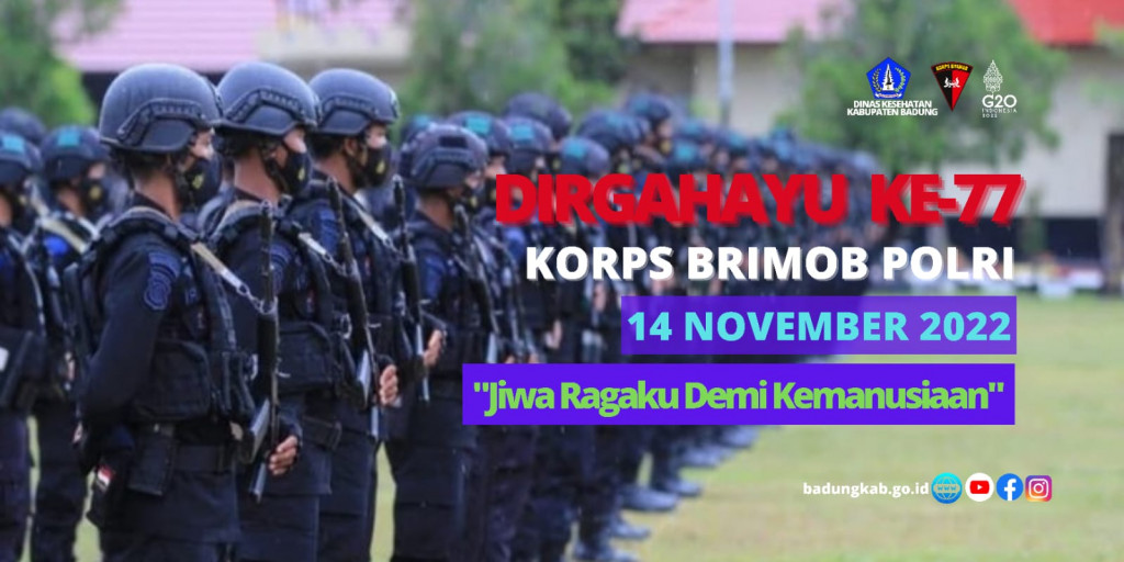 Dirgahayu Korps Brimob Ke 77 Diskes Badung 9298